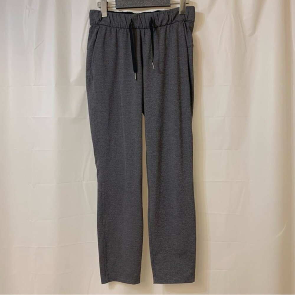 Lululemon On The Fly Pant Heathered Black 28” Size 4